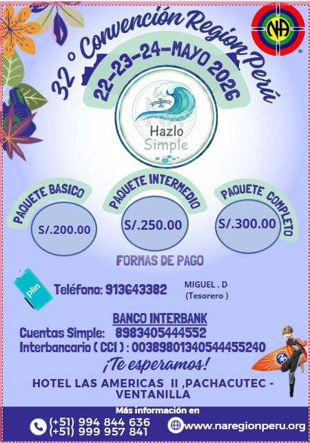 AFICHE NA PERU CONVENCION 2026 taller mo paso NA PERU